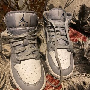 Jordan Kids Sneakers - Gray and White